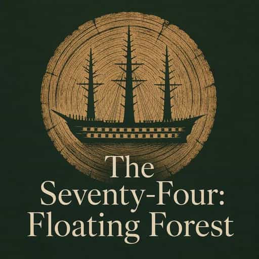 Capa do livro The 74-Gun Ship: A Floating Forest