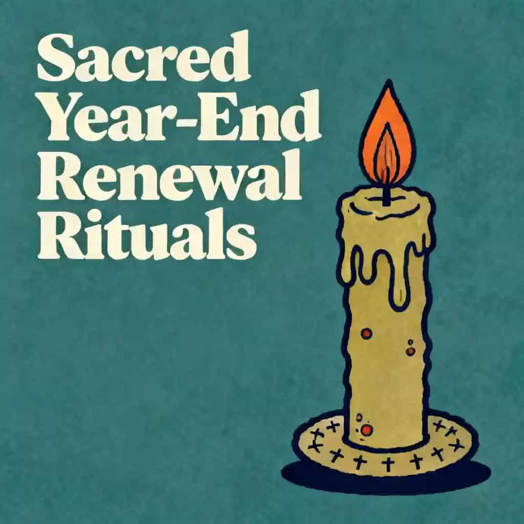 Sacred Year-End Rituals for Spiritual Renewal book cover