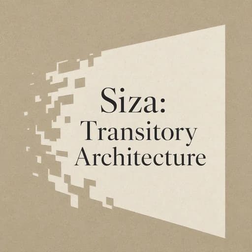 Álvaro Siza: Architecture of the Transitory and Poetic Modernism