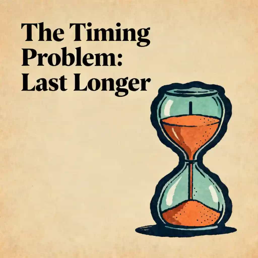Portada del libro The Timing Problem: A Guide to Lasting Longer