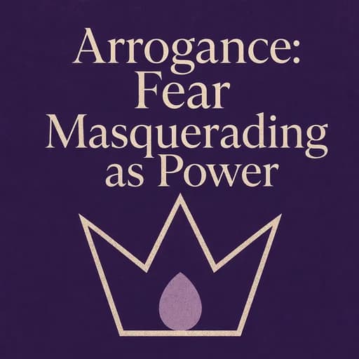 The Arrogance Trap: Understanding Fear Dressed as Power
