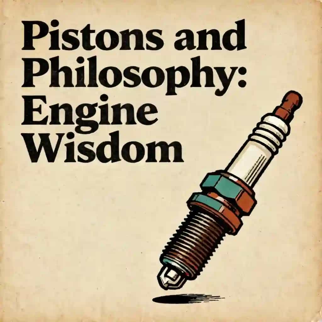 Couverture du livre Philosophy Meets Pistons: Motorcycle Engine Wisdom