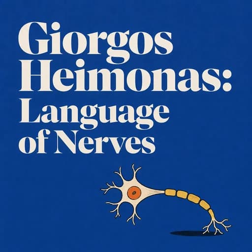 Giorgos Heimonas: The Language of the Nerves and Greek Modernism