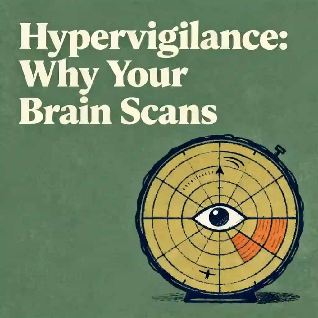 Portada del libro Hypervigilance and why your brain won't stop scanning