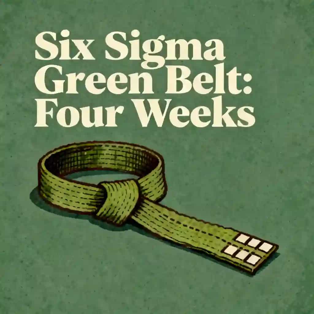 Six Sigma Green Belt in Four Weeks 书籍封面