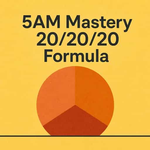 The 5 AM Club: Mastery and the 20/20/20 Formula 书籍封面