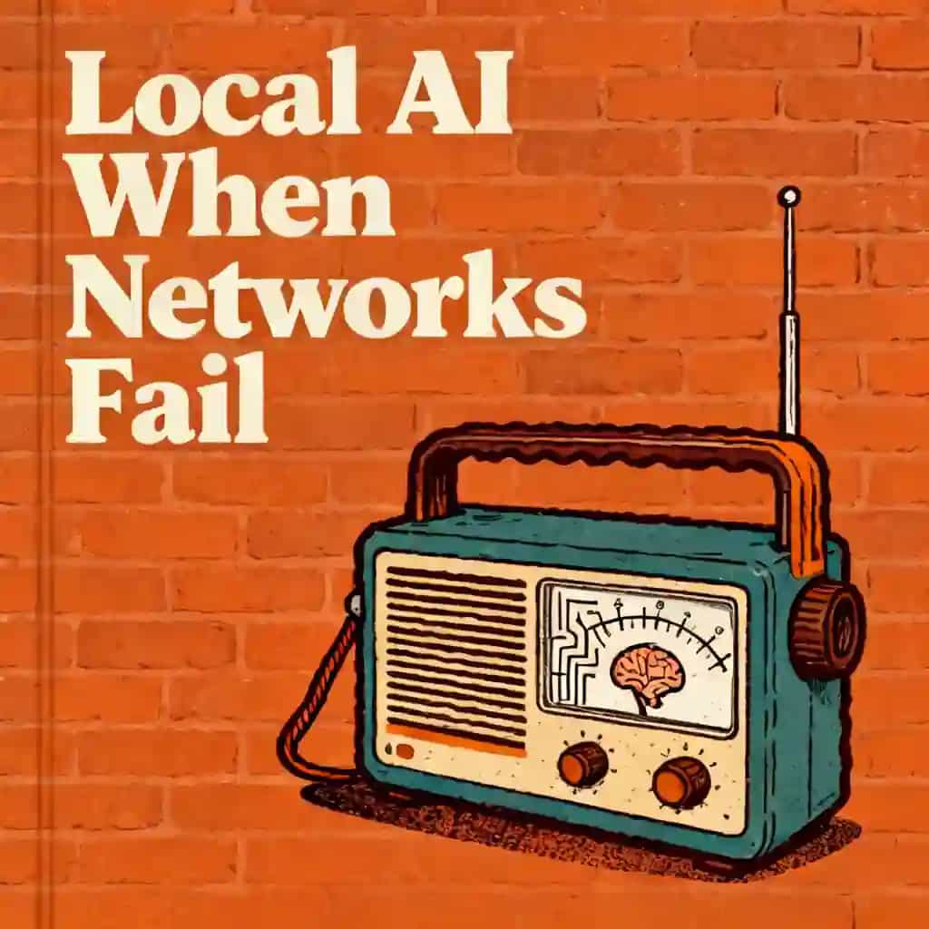 Capa do livro Local AI for survival when the internet goes down