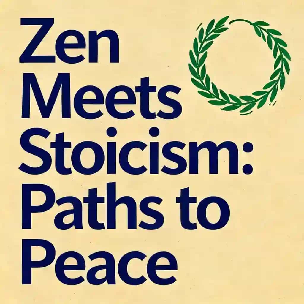 Couverture du livre Zen Meets Stoicism: Ancient Paths to Peace