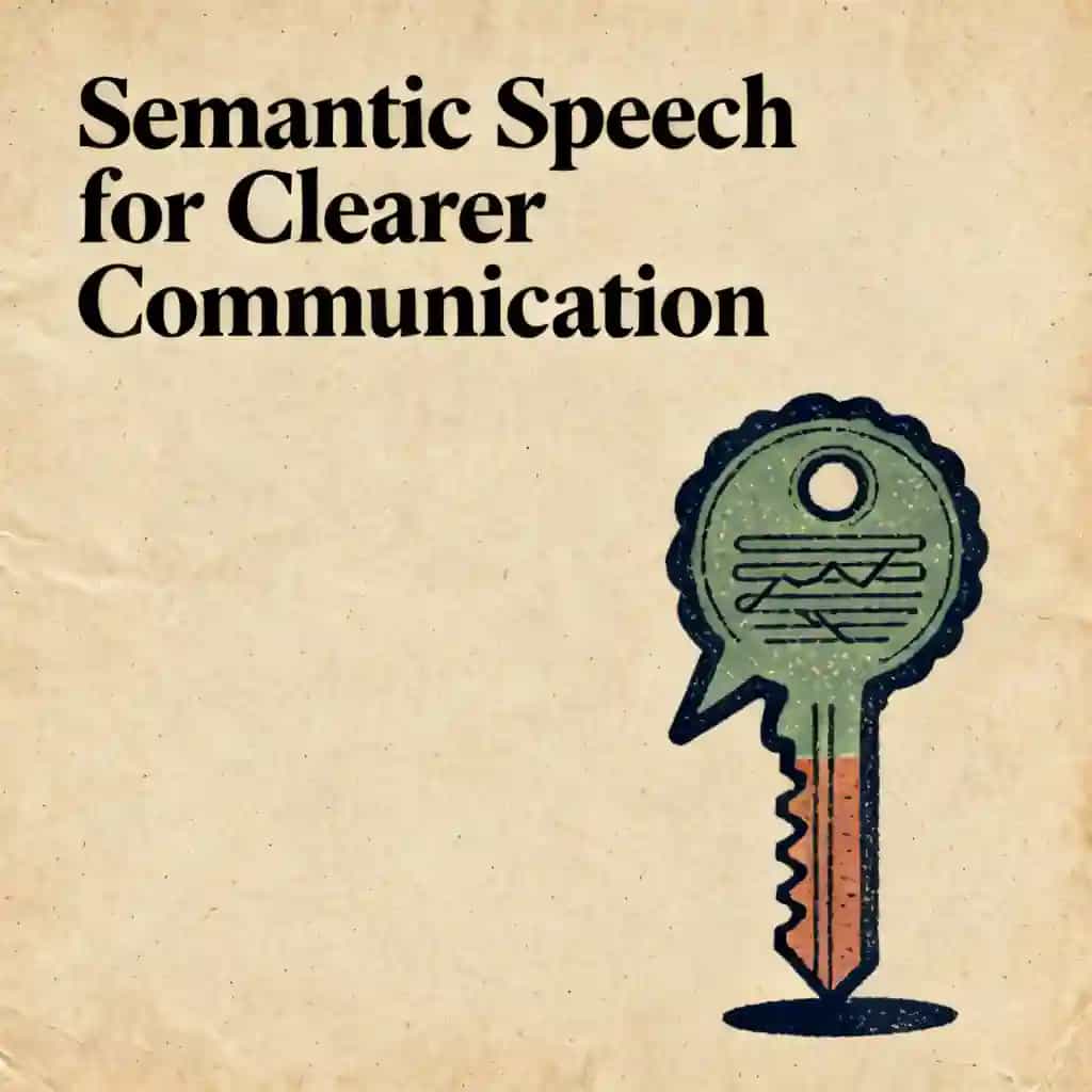 Обложка книги Speak with semantics to improve your communication