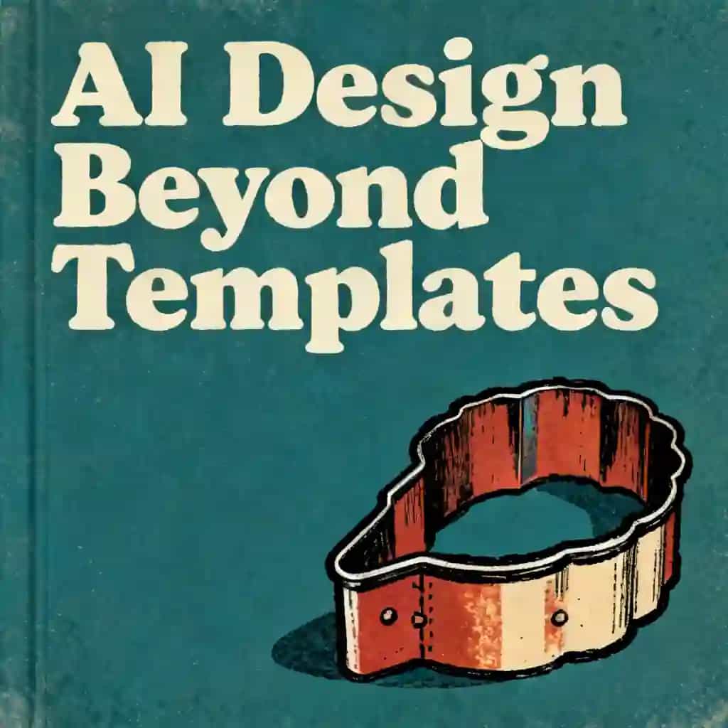 Capa do livro AI design is about more than generic templates