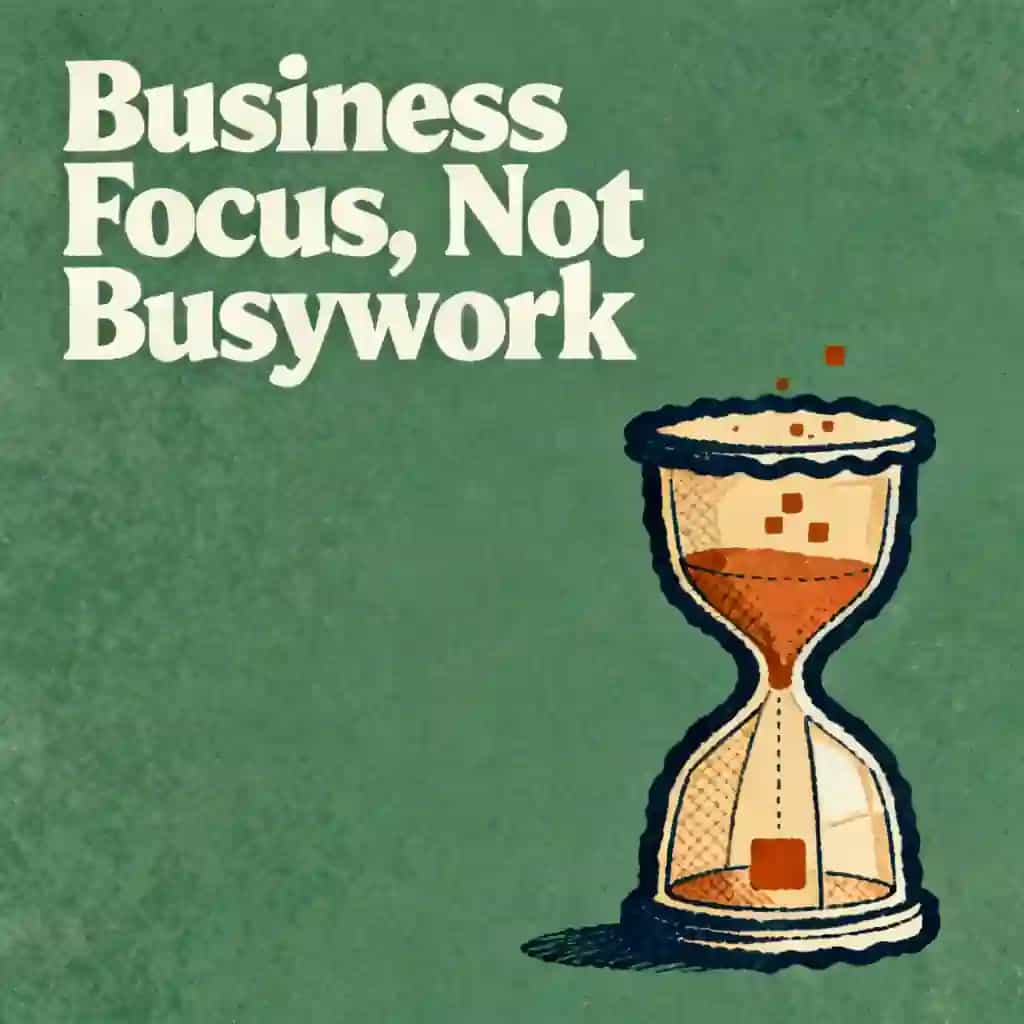 Stay focused as a business owner by avoiding the busy trap 책 표지