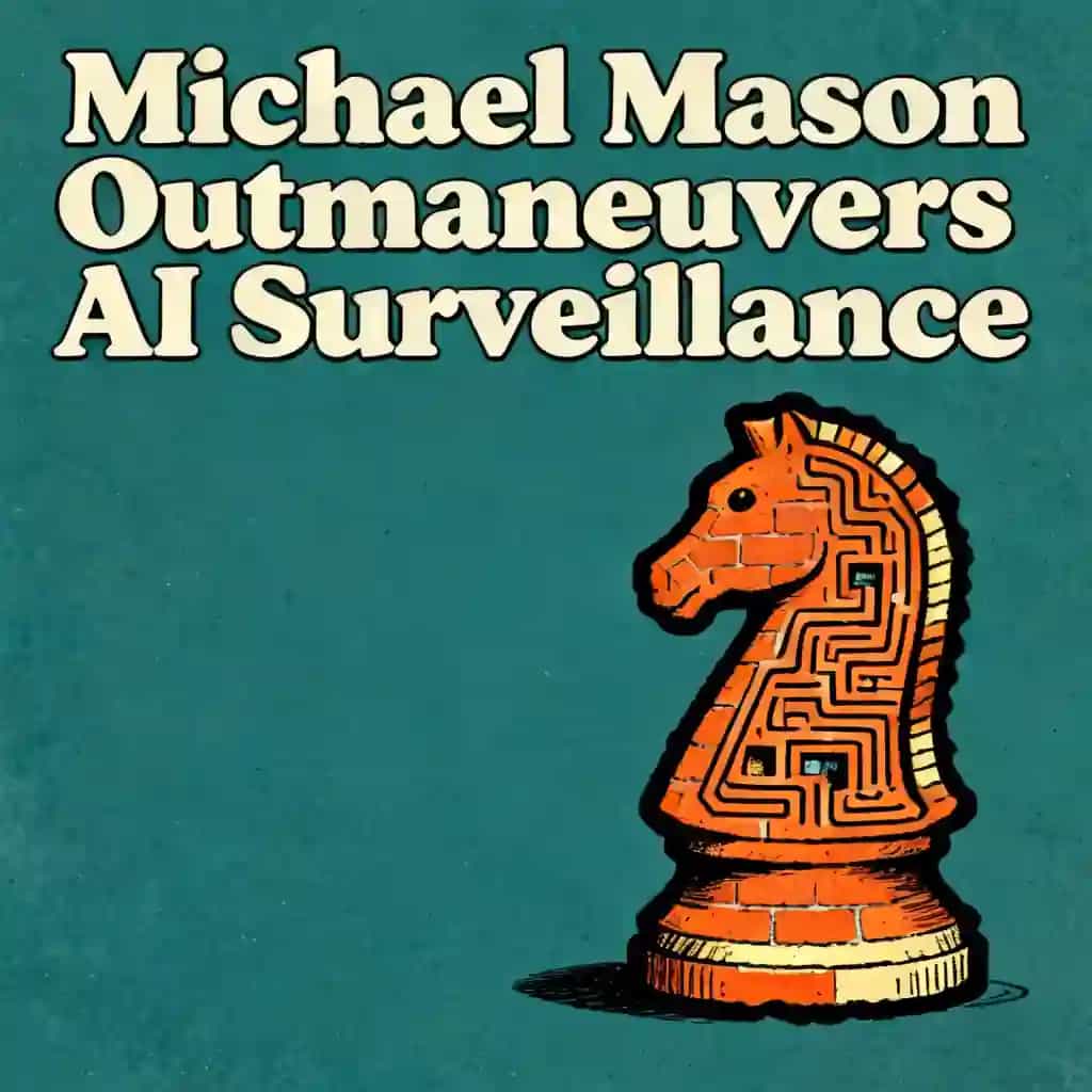 Capa do livro How Michael Mason Outmaneuvered AI Surveillance