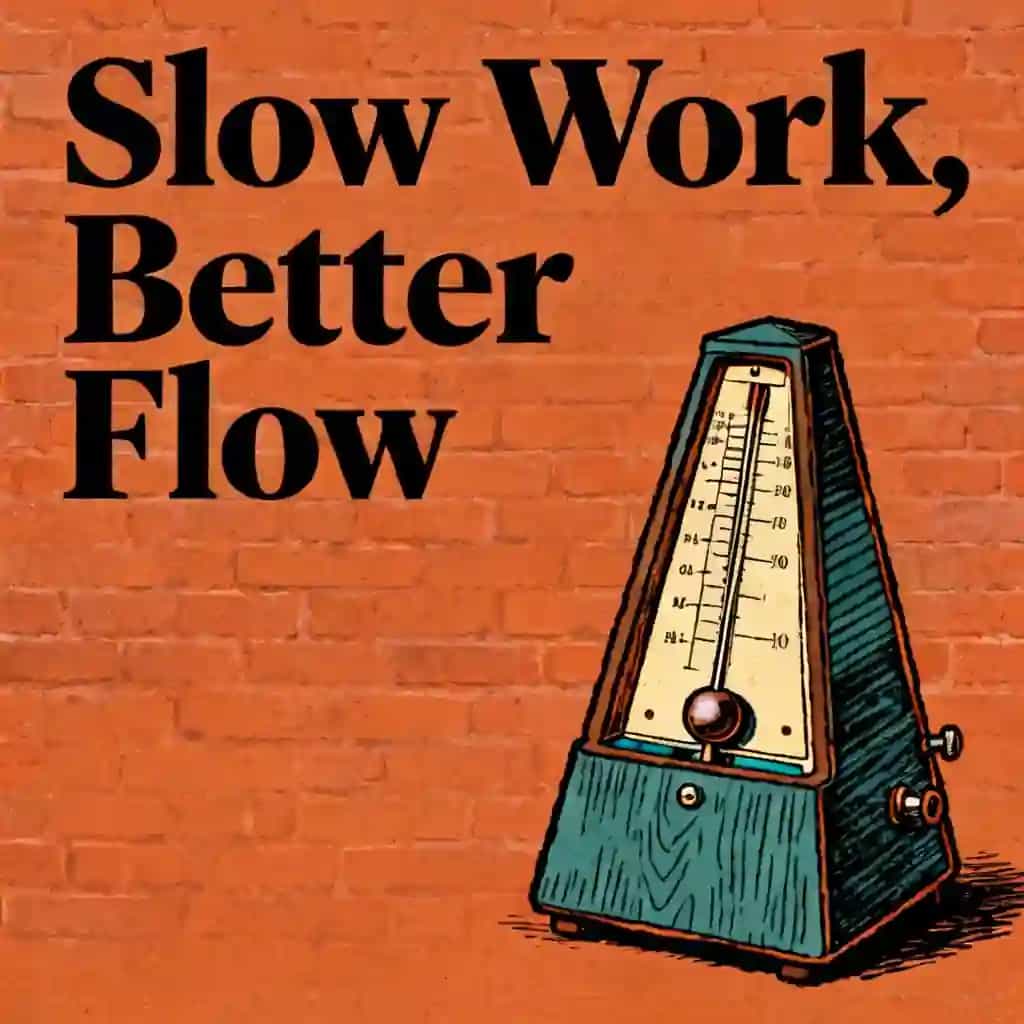 Buchcover von Why slowness is the secret to a better workflow