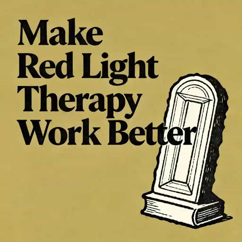 Red light therapy works better when you do this の書籍表紙