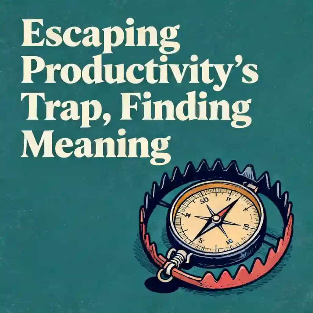 Portada del libro Productivity is a trap and how to find meaning