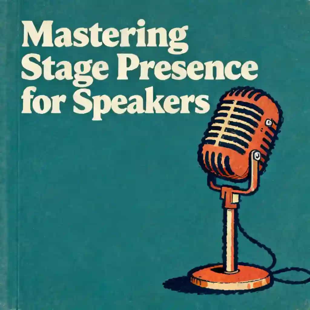 Stage presence tips for better public speaking book cover