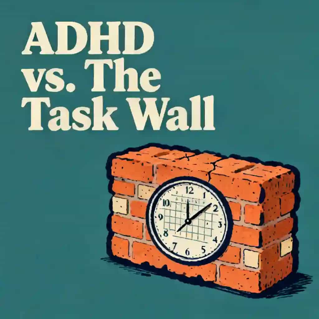 Portada del libro ADHD time management and the wall of task paralysis