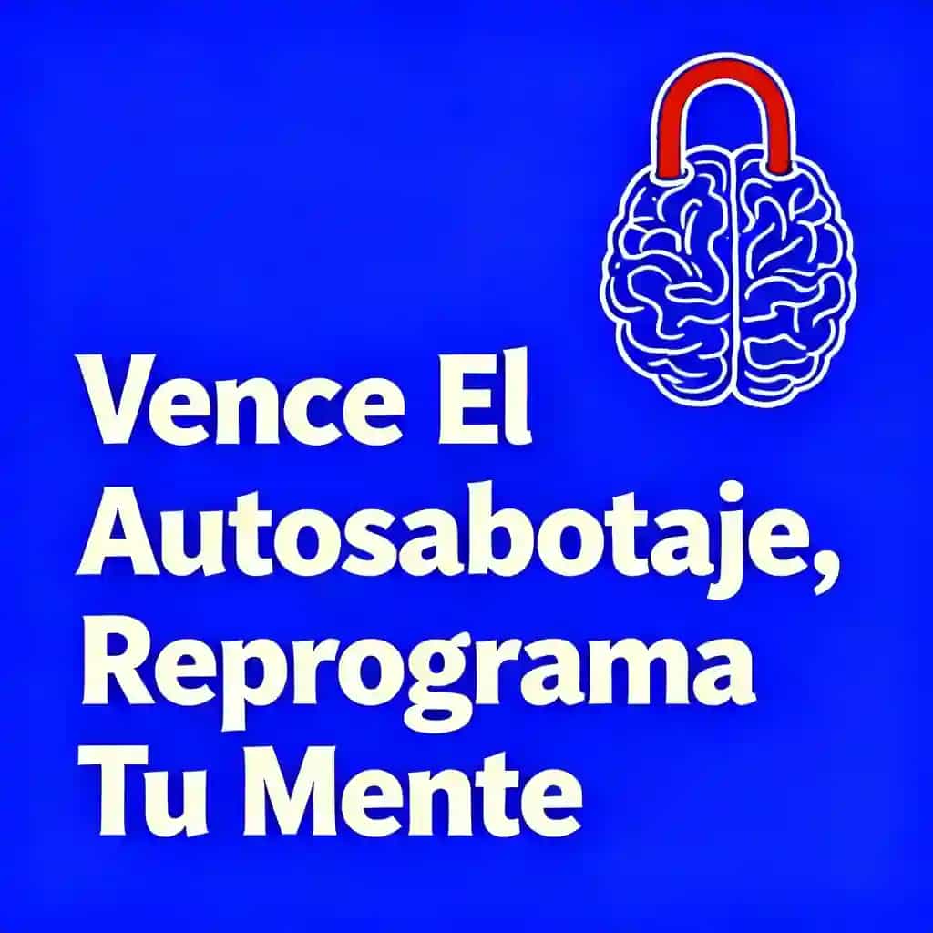 Portada del libro Como Vencer el Autosabotaje y Reprogramar Tu Mente