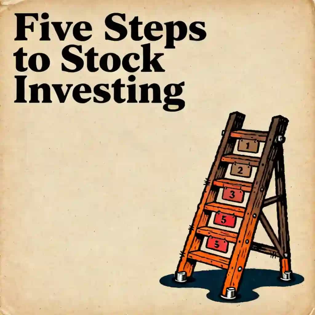 Buchcover von Stock Market Investing: 5 Essential Steps for Beginners