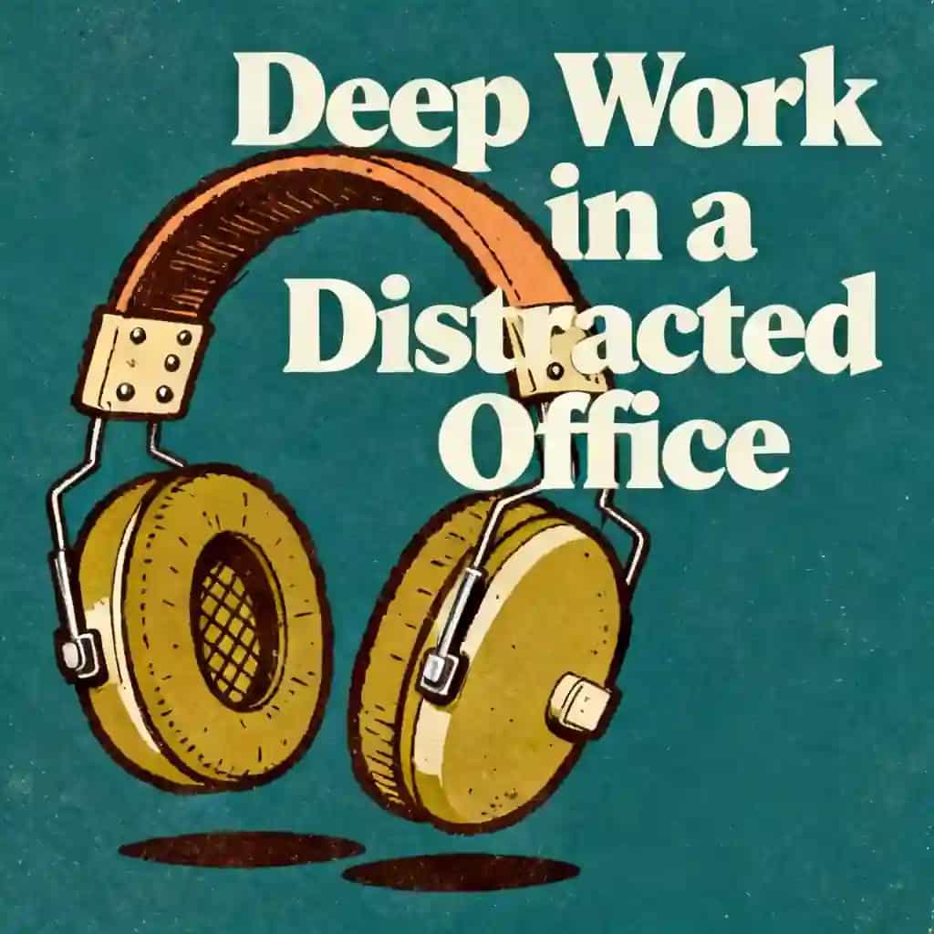 Capa do livro Deep work strategies for the distracted office