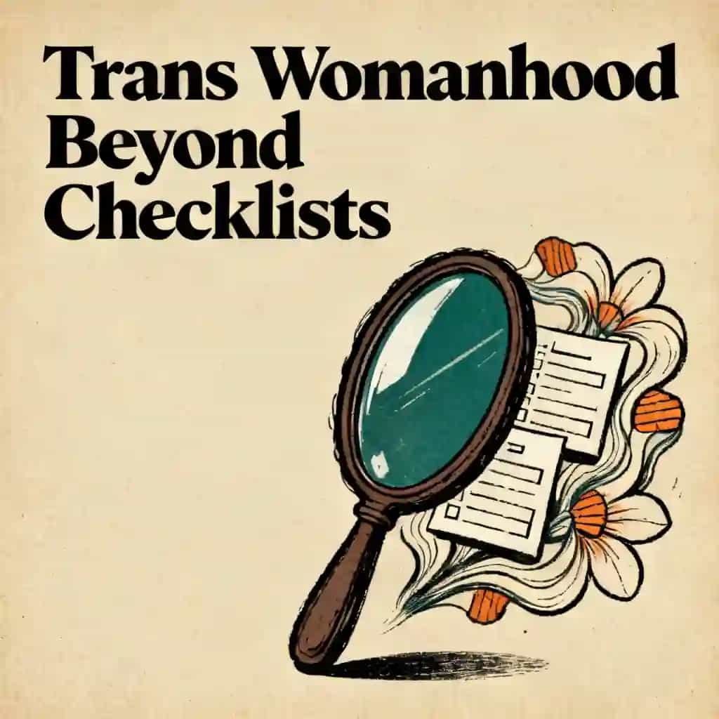 Womanhood for trans women is more than a checklist book cover