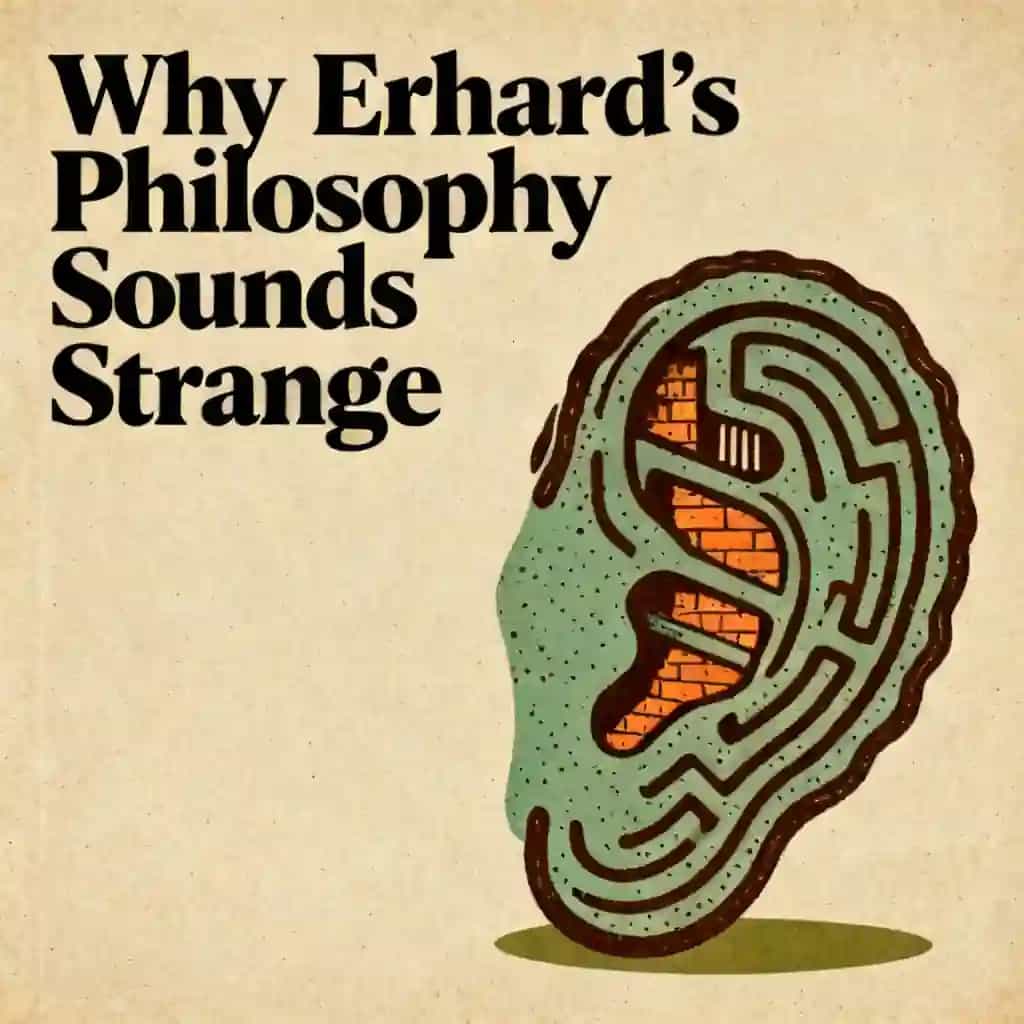 Copertina del libro Werner Erhard's philosophy and why it sounds so strange