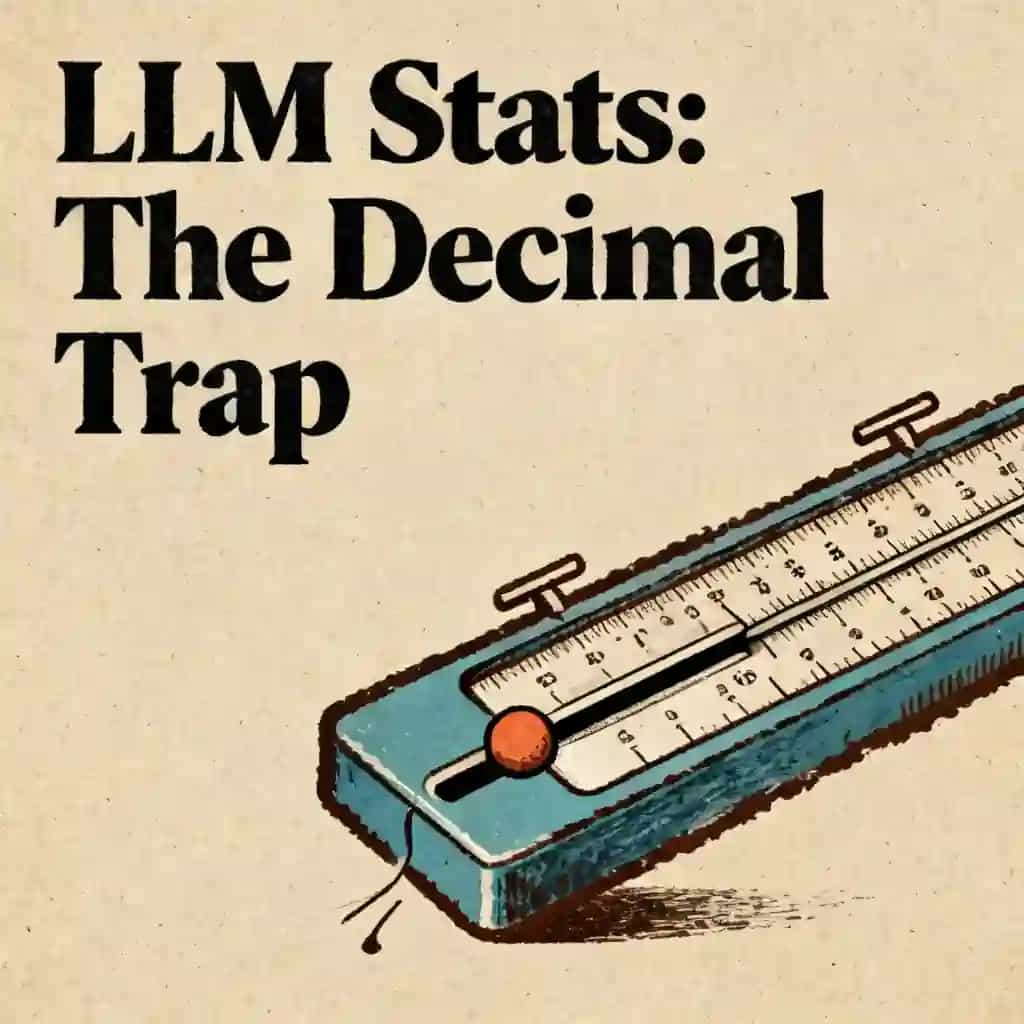 Couverture du livre LLM evaluation stats and the decimal point trap