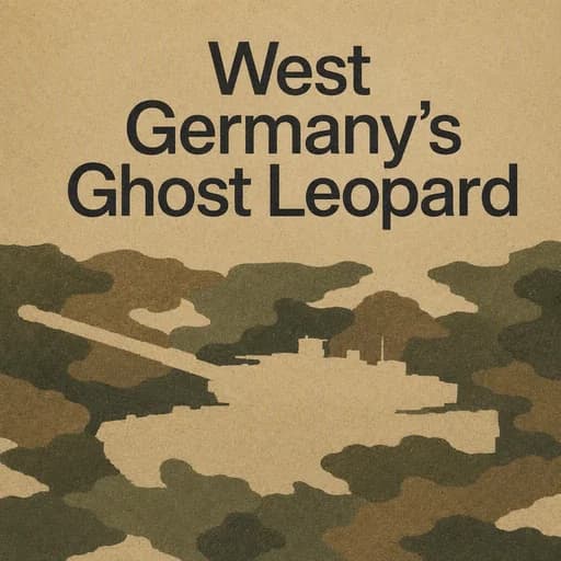 The Stealth Leopard: West Germany’s VTGS Ghost Tank Prototype