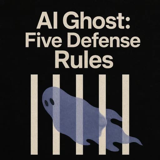 The AI Ghost: 5 Rules for Digital Defense Against AI Deception