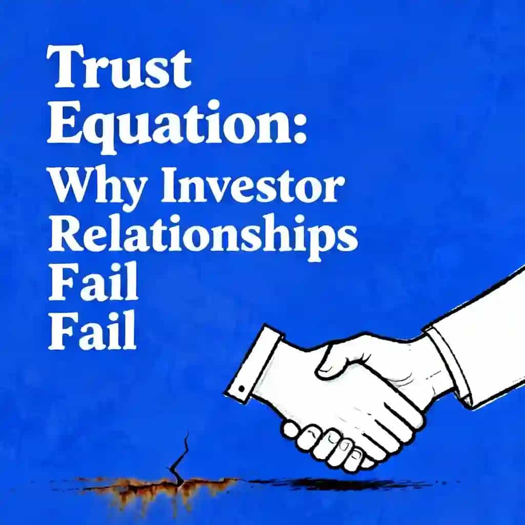 Portada del libro Trust Equation: Why Investor Relationships Fail