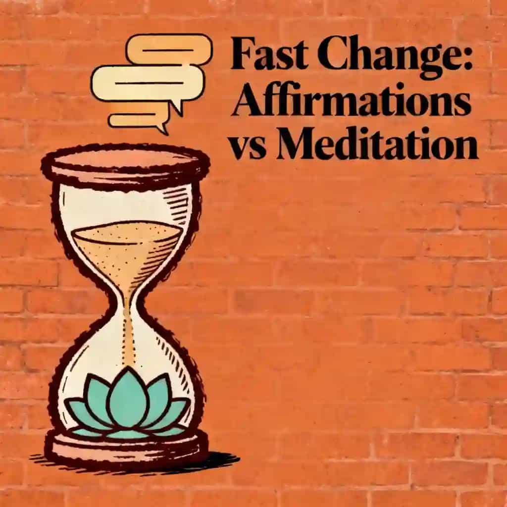 Couverture du livre Affirmations vs Meditation: Fast Life Transformation