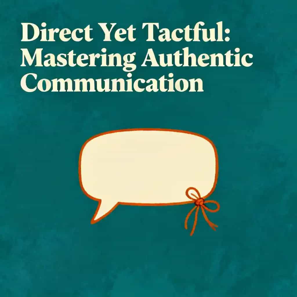Couverture du livre Direct Yet Tactful: Mastering Authentic Communication
