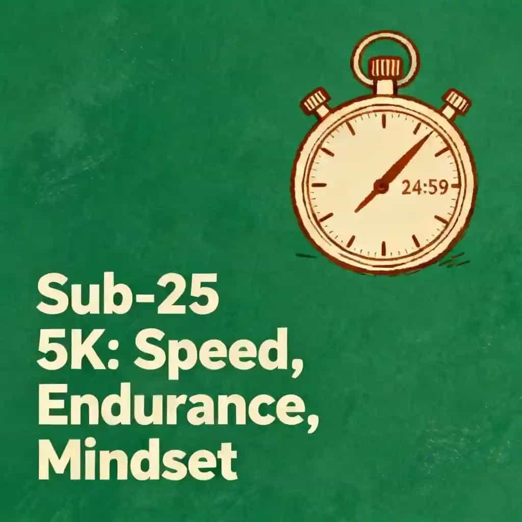 Copertina del libro Sub-25 5K Training: Speed, Endurance & Mental Mastery