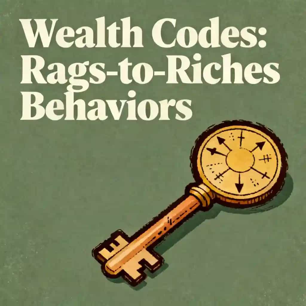 Copertina del libro The Wealth Playbook: Decoding Rags-to-Riches Meta-Behaviors