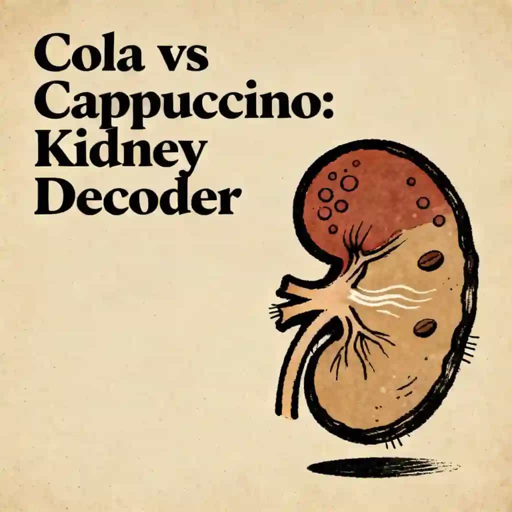 Buchcover von Cola vs Cappuccino: Decoding Kidney Disease