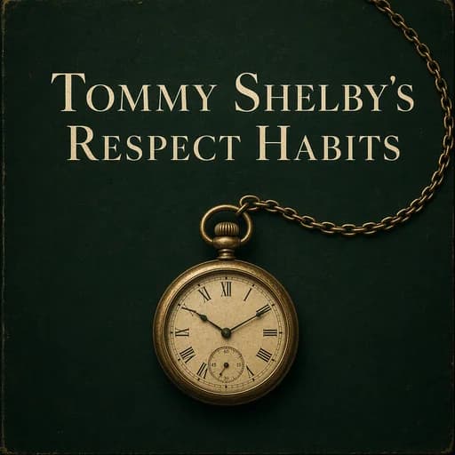 Tommy Shelby: The Habits of Respect and Social Signaling