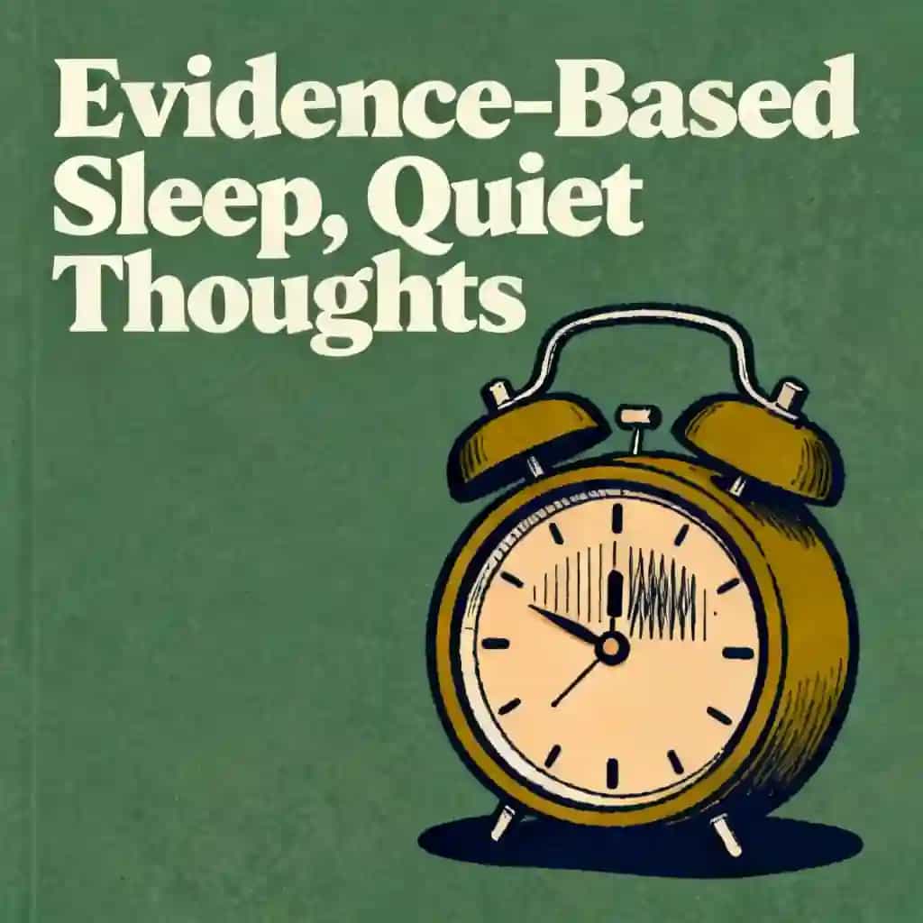 Copertina del libro Stop Racing Thoughts: Science-Backed Sleep Techniques