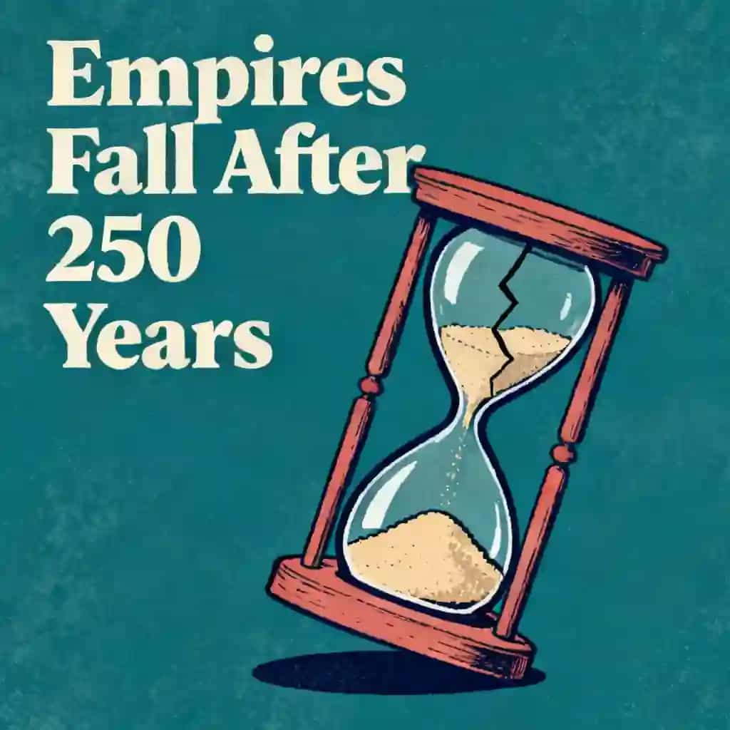 Copertina del libro Why Great Empires Fall After 250 Years