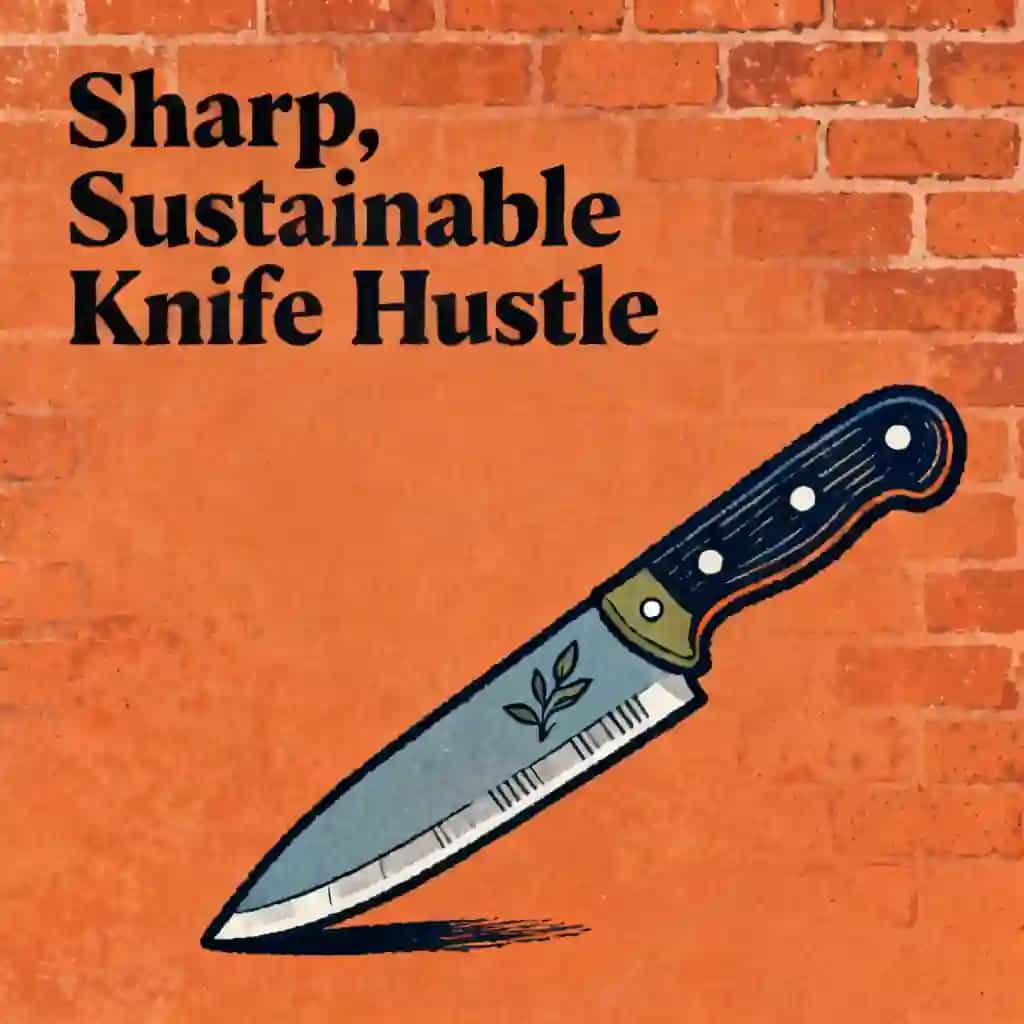 Обложка книги The Sharp Side Hustle: Building a Sustainable Knife Business