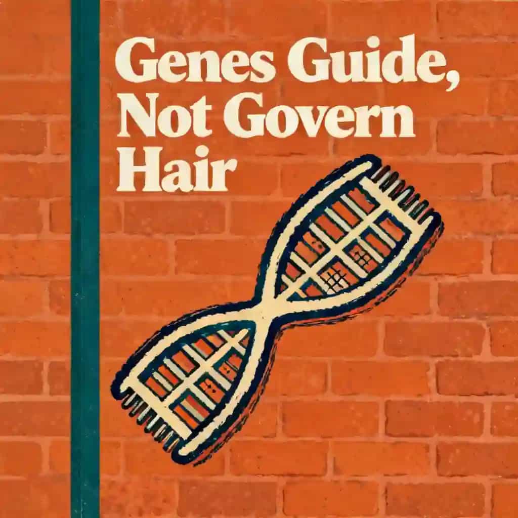 Copertina del libro Hair growth genetics and why DNA isn't destiny