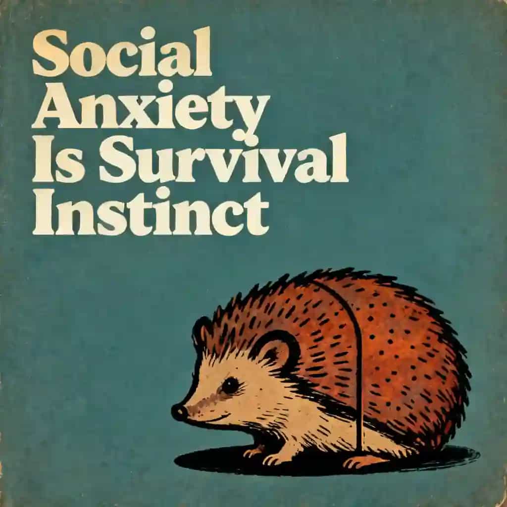 Capa do livro Social anxiety isn't a flaw—it's your survival instinct