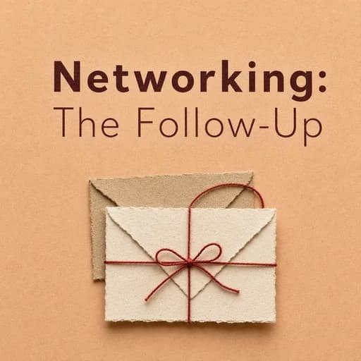 Networking: The Art of the Follow-Up & Ebbinghaus Forgetting Curve