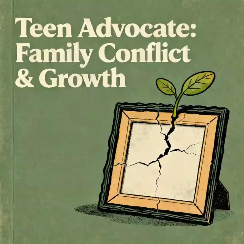 The Teenage Advocate: Family Conflict and Growing Up book cover
