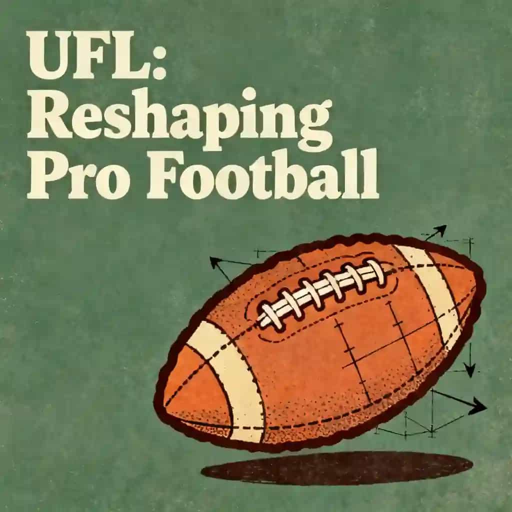 Обложка книги The UFL: Reshaping Professional Football
