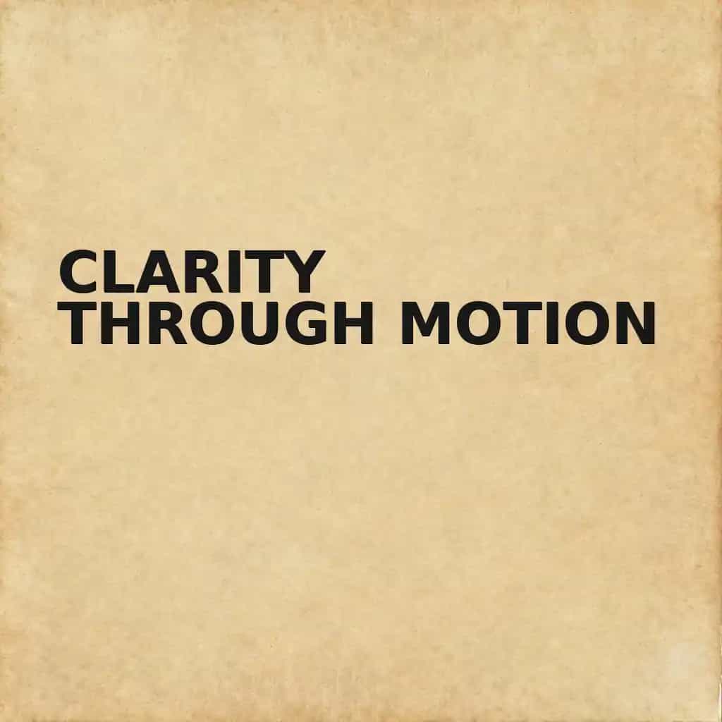 Capa do livro Clarity Through Motion