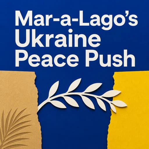 Ukraine and the Mar-a-Lago Peace Push: Trump's Diplomatic Strategy