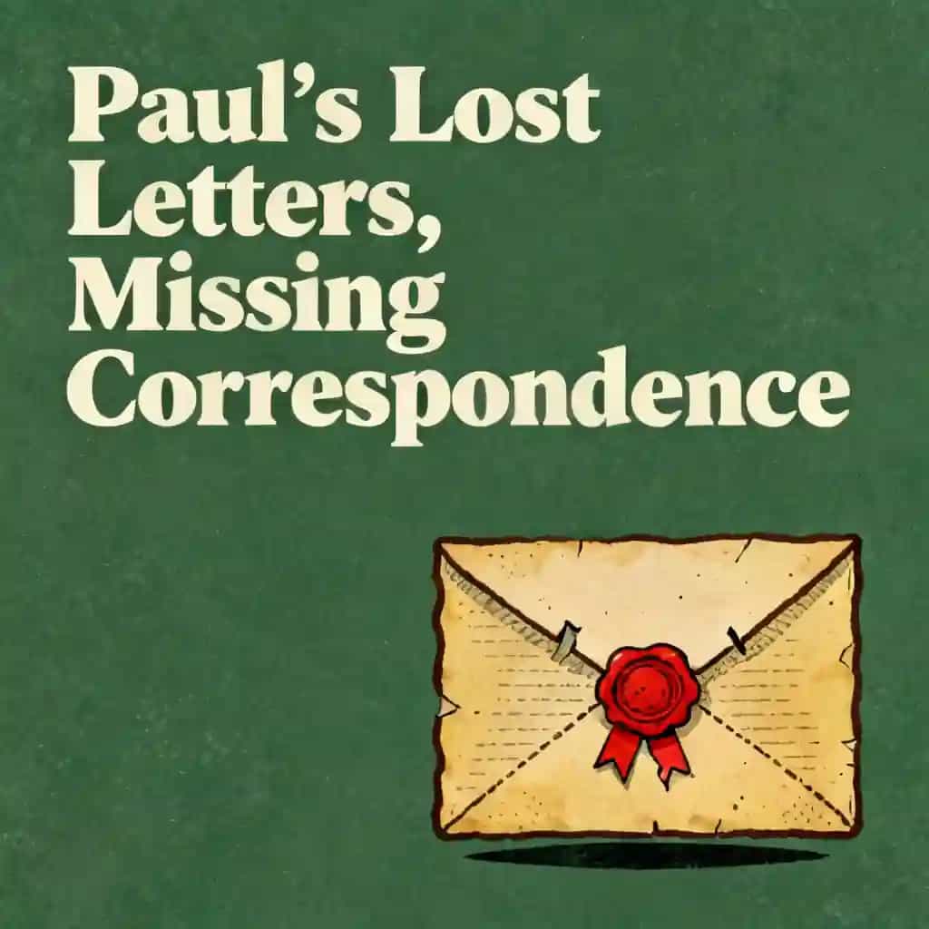 Paul's Lost Letters: The Missing Correspondence 书籍封面