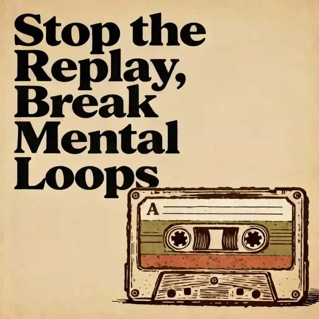 Couverture du livre Stop Replaying What You Said: Break Mental Loops