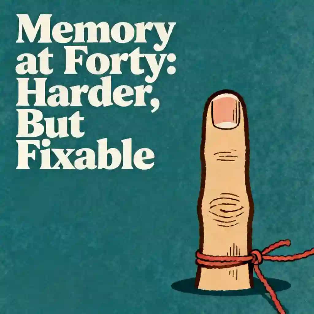 Improving memory in your 40s and why it feels harder book cover