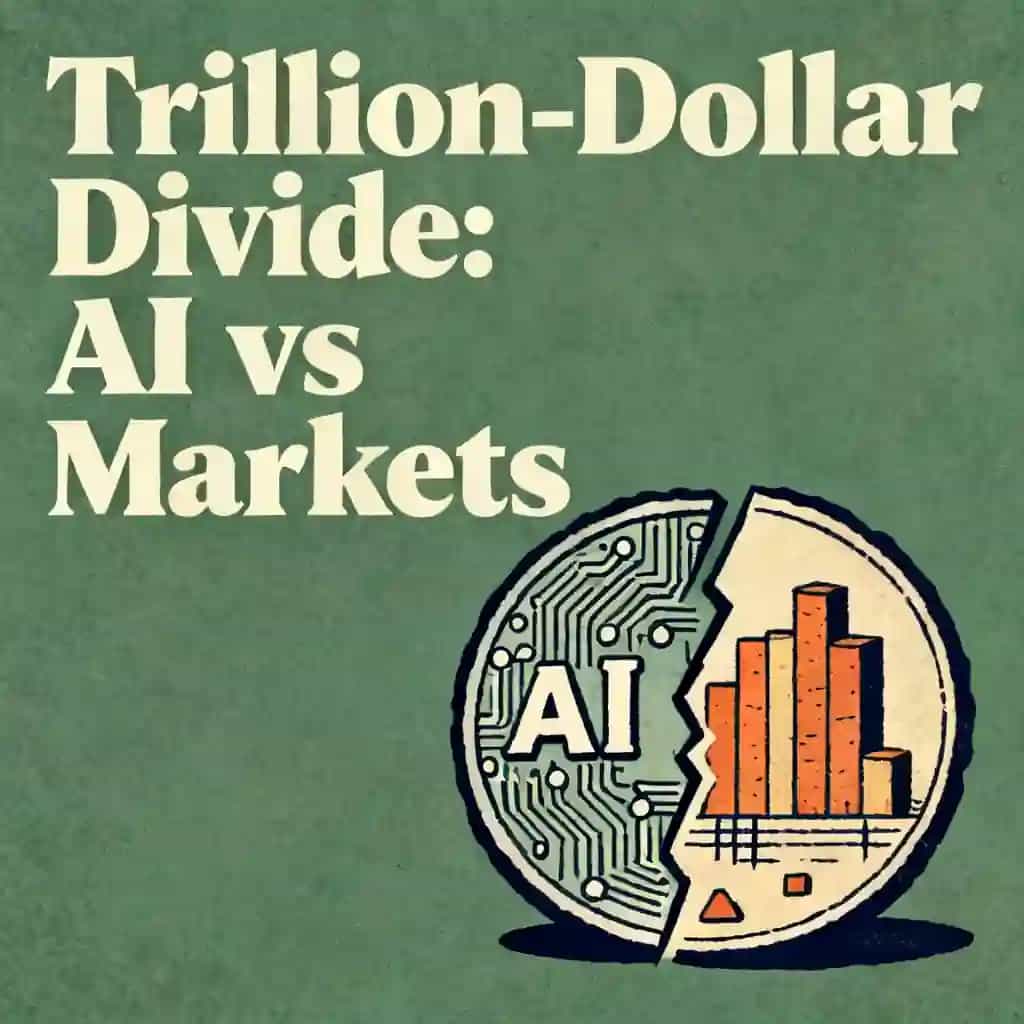 Buchcover von AI Futures vs Market Reality: The Trillion Dollar Divide